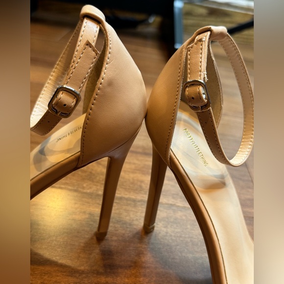 PRETTY LITTLE THING Chic Tan Ankle Strap Heels - Picture 6 of 12